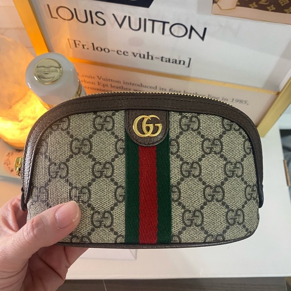 Gucci Ophidia Monogram Pouch Authentic - Picture 2 of 9